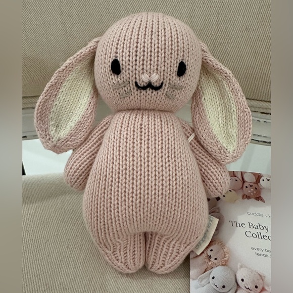 Cuddle + Kind Knit Baby Bunny (Rose) NWT - Picture 7 of 7